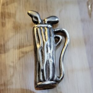 Silver Golf Bag Brooch
